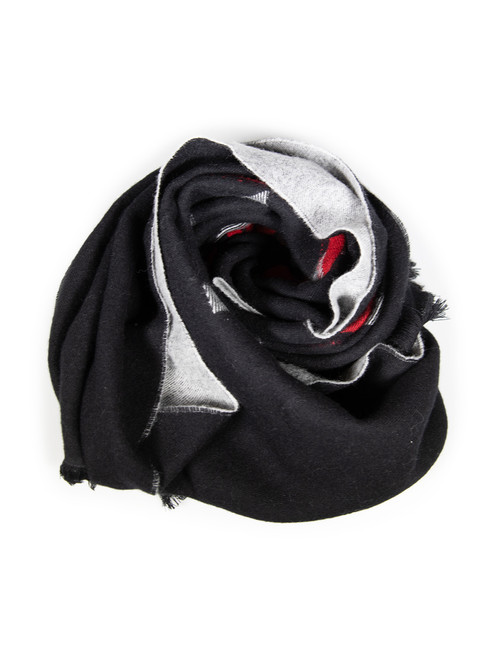 Givenchy Black Wool Logo Scarf Givenchy Black Wool Logo Scarf