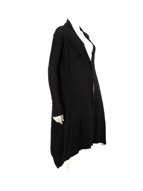 Rick Owens Black Alpaca Wool Cardigan Rick Owens Black Alpaca Wool Cardigan