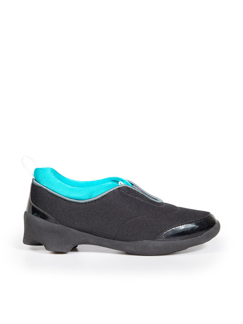 Issey Miyake Black Mesh Slip-On Trainers
