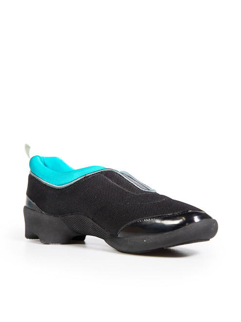 Issey Miyake Black Mesh Slip-On Trainers
