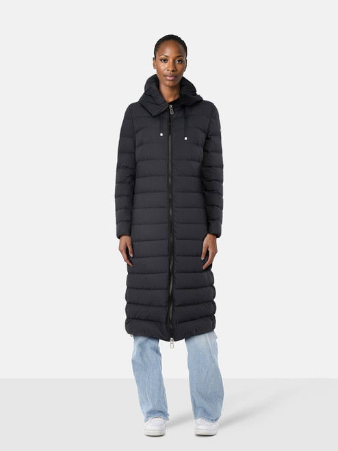Duno Black Down Puffy Long Coat