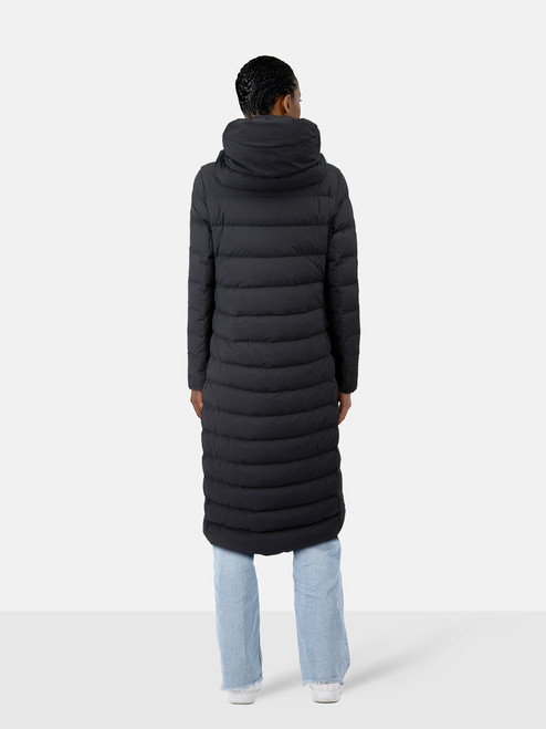 Duno Black Down Puffy Long Coat