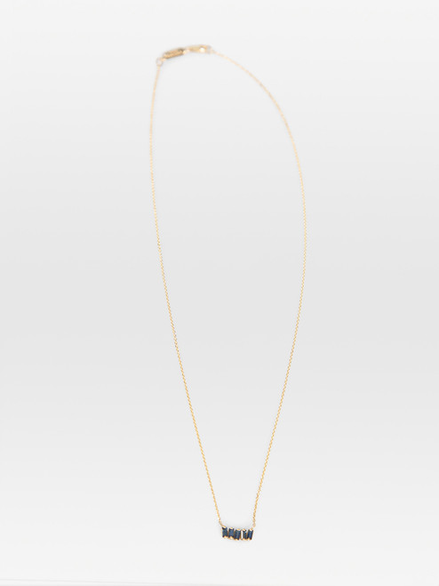 Suzanne Kalan 14k Gold Sapphire Gemstone Necklace