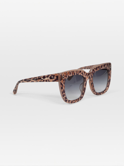 Stella McCartney Brown Leopard Square Sunglasses