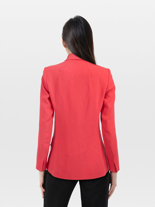 Maje Pink Zip Pocket Blazer