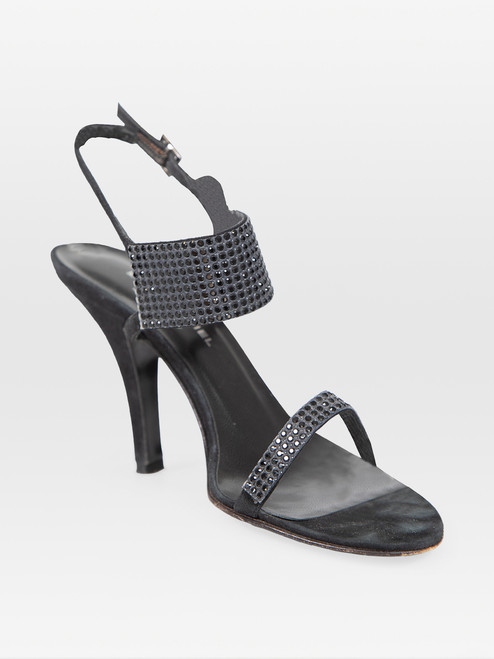 Sonia Rykiel Black Embellished Strap Sandals