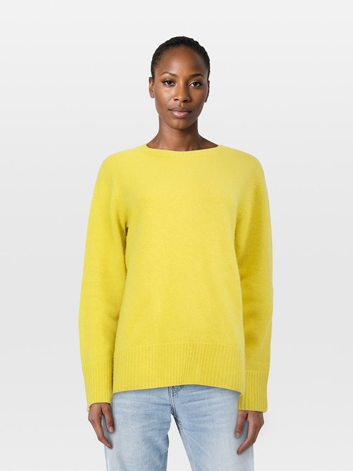 The Row Yellow Wool Round Neck Jumper