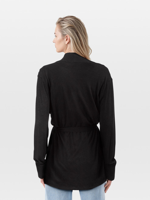 Escada Black Vest & Cardigan Knit Set