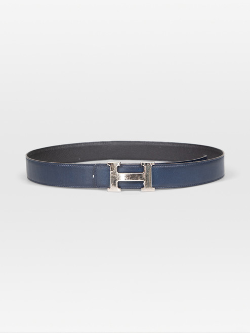 Hermès Reversible Leather H Buckle Belt