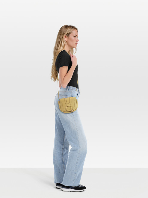 Chloé See By Chloé Green Leather Hana Crossbody Bag