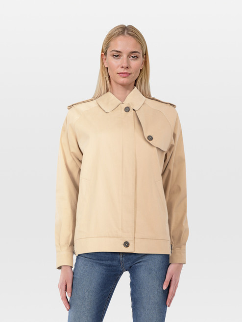 Burberry Beige Bomber Jacket