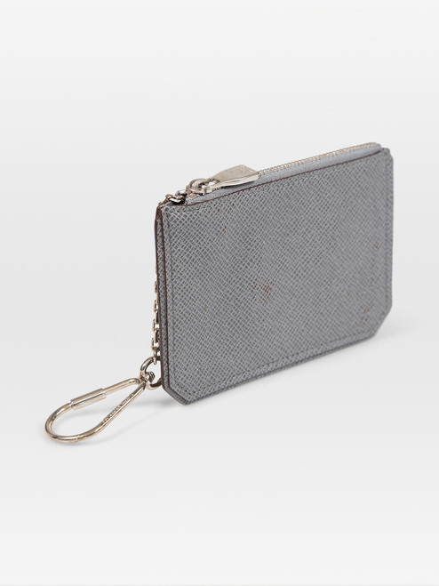 Louis Vuitton Grey Leather Key Pouch