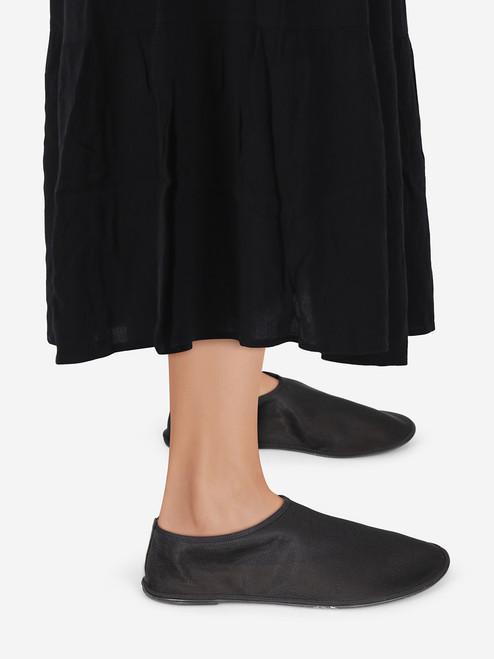The Row Black Sock Slip On Mesh Shoes