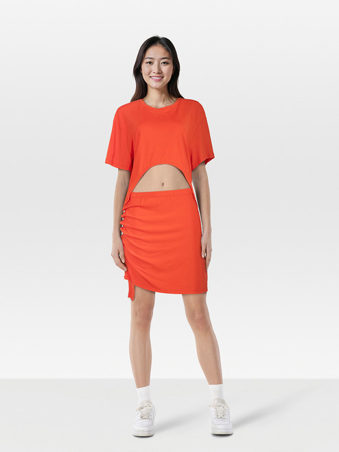 Paco Rabanne Red T-Shirt & Skirt Set