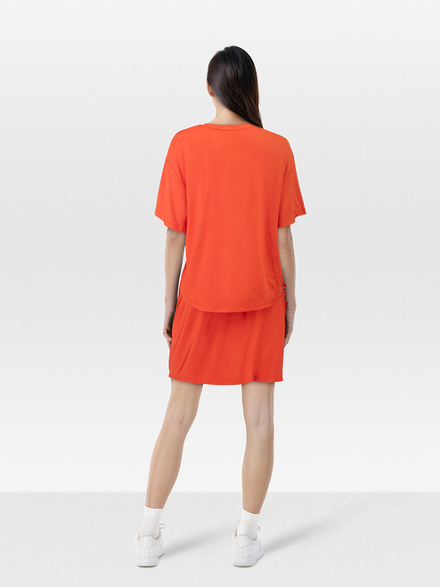 Paco Rabanne Red T-Shirt & Skirt Set