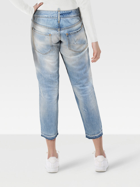 Dsquared2 Light Blue Distressed Skinny Jeans