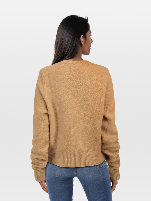Sportmax Beige Wool Distressed Jumper