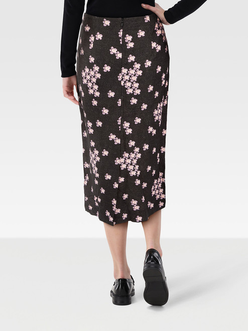 Marni Cherry Blossom Print Pencil Skirt