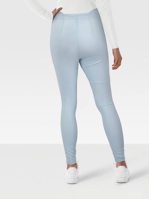 La Perla Blue Wool Skinny High Rise Trousers