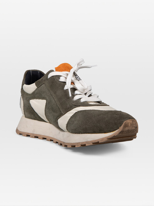 Off-White Suede & Cloth Arrow Trainers