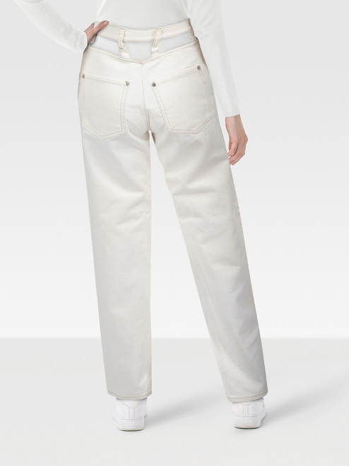 Maison Margiela White Denim Cut Out Jeans