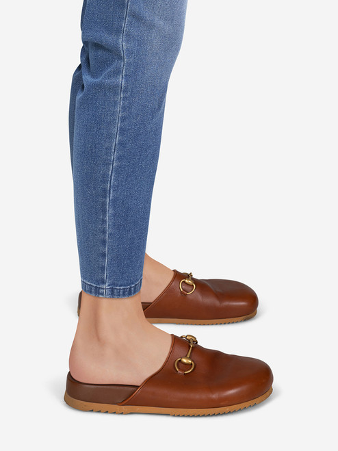 Gucci Brown Leather Horsebit Mules Gucci Brown Leather Horsebit Mules