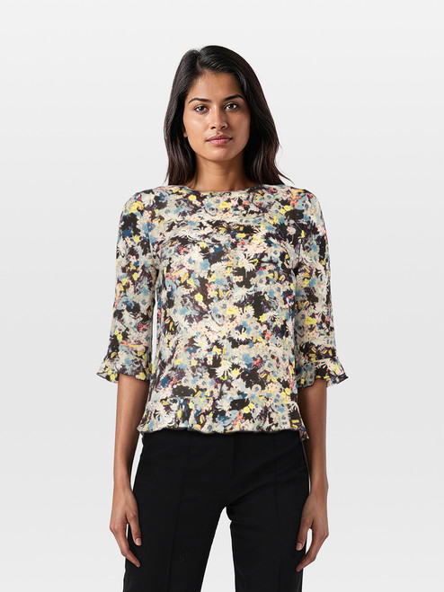 Erdem Silk Floral Pattern Top