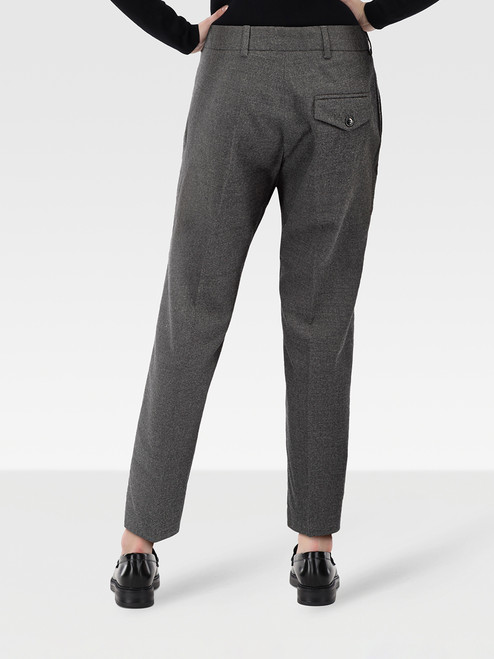 Nicole Farhi Grey Wool Slim Trousers