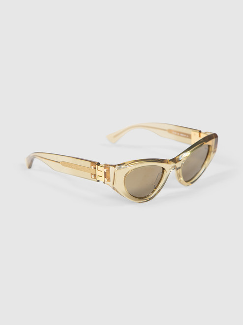 Bottega Veneta Yellow Cat Eye Sunglasses