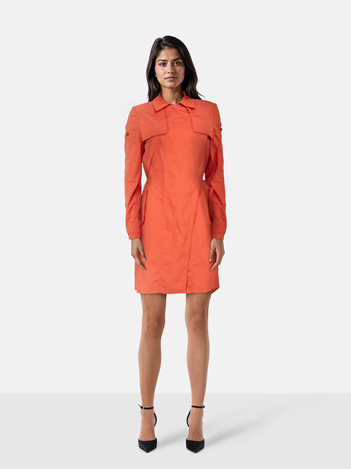 Halston Heritage Orange Parka Coat