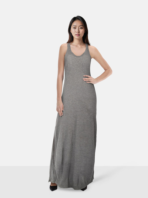 Alexander Wang T by Alexander Wang Grey Racer Back Maxi Dress Alexander Wang T by Alexander Wang Grey Racer Back Maxi Dress