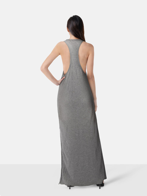 Alexander Wang T by Alexander Wang Grey Racer Back Maxi Dress Alexander Wang T by Alexander Wang Grey Racer Back Maxi Dress