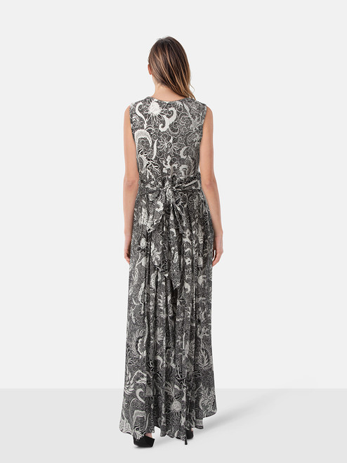Diane Von Furstenberg Floral Sleeveless Maxi Dress