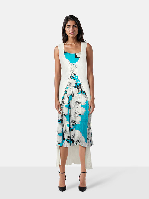 Roberto Cavalli Hybrid Cardigan & Midi Dress Roberto Cavalli Hybrid Cardigan & Midi Dress
