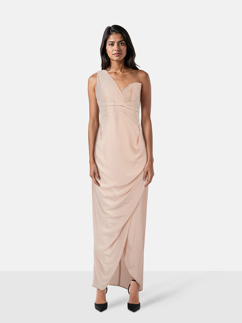 Zimmermann Pink Silk Asymmetric Dress