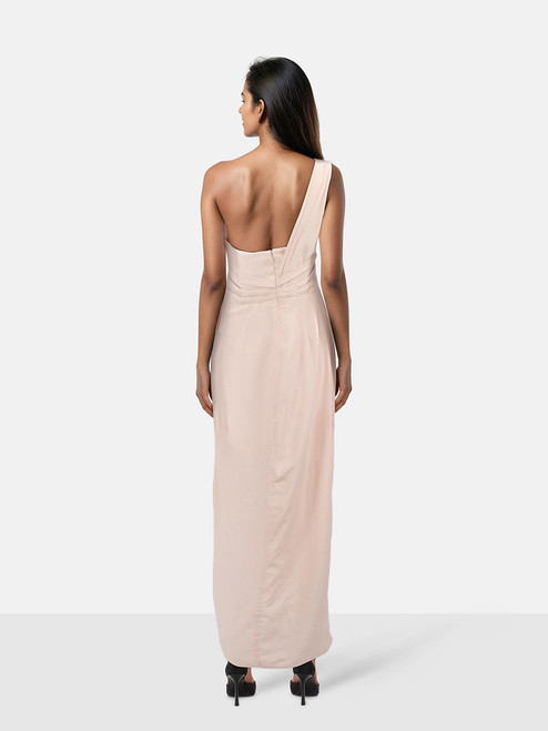 Zimmermann Pink Silk Asymmetric Dress