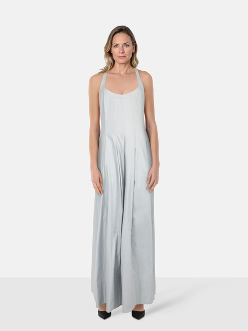 Brock Collection Blue Flared Maxi Dress