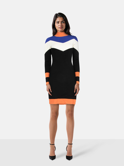 Karen Millen Panelled Knit Mini Dress Karen Millen Panelled Knit Mini Dress