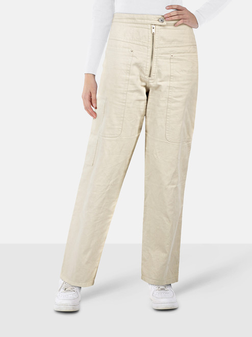 Isabel Marant Beige Straight Phil Trousers