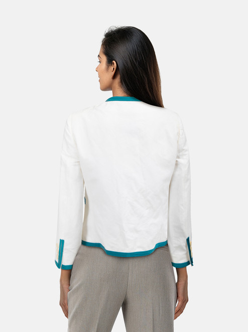 Moschino Beaded Cropped Jacket