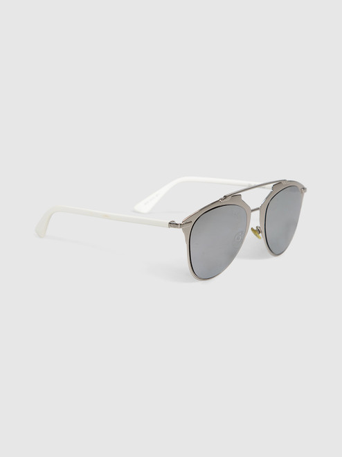 Dior Silver Mirrored Reflected Sunglasses