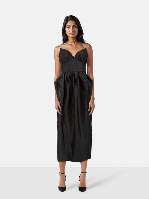 Zimmermann Black Silk Sleeveless Maxi Dress