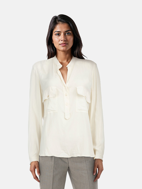 Stella McCartney Ecru Long Sleeve Blouse