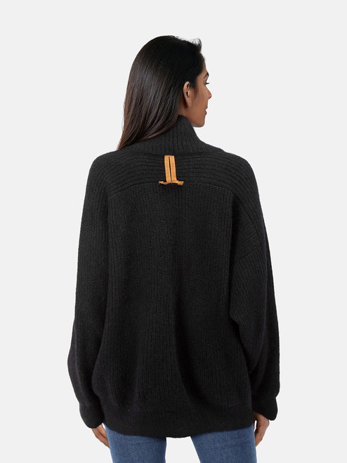 Dior Christian Dior Monsieur Black Mohair Quater Zip Jumper