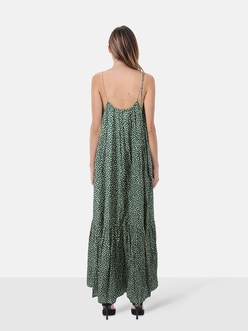 Matteau Green Maxi Floral Print Dress