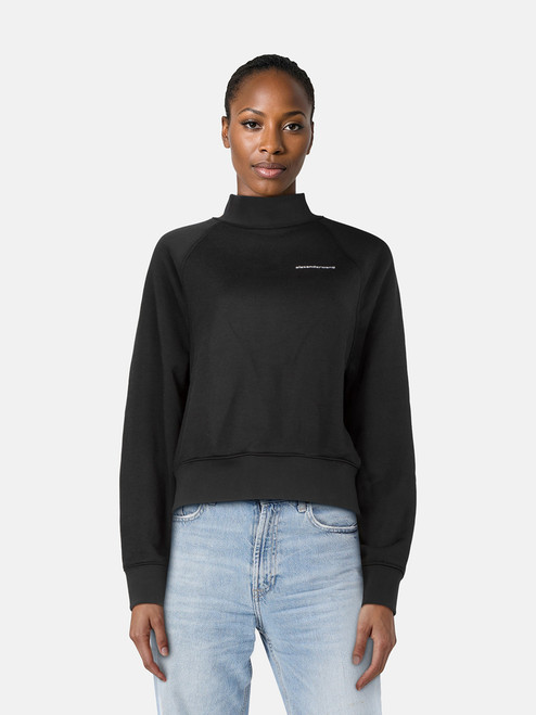 Alexander Wang Black Oversized Logo Sweatshirt