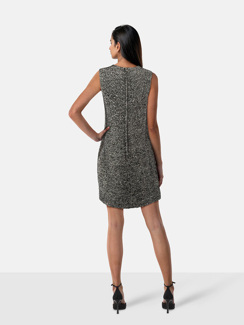 Dolce & Gabbana Black & White Tweed Dress