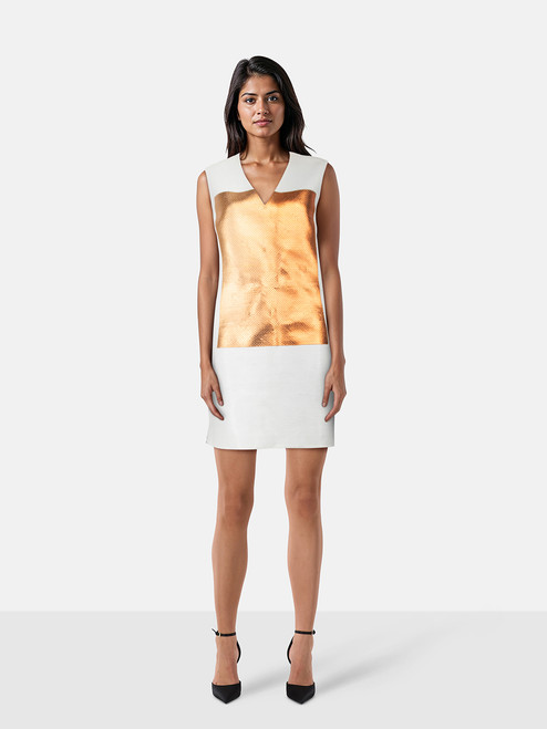 Alexander McQueen Sequin Detail V Neck Dress