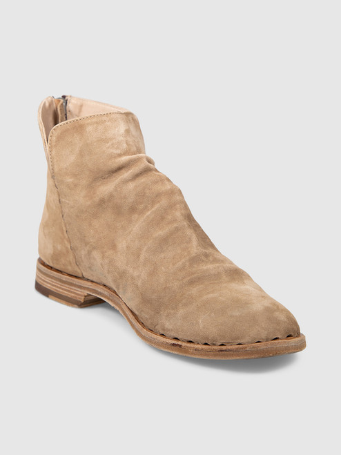Officine Creative Brown Suede Zipped Boots