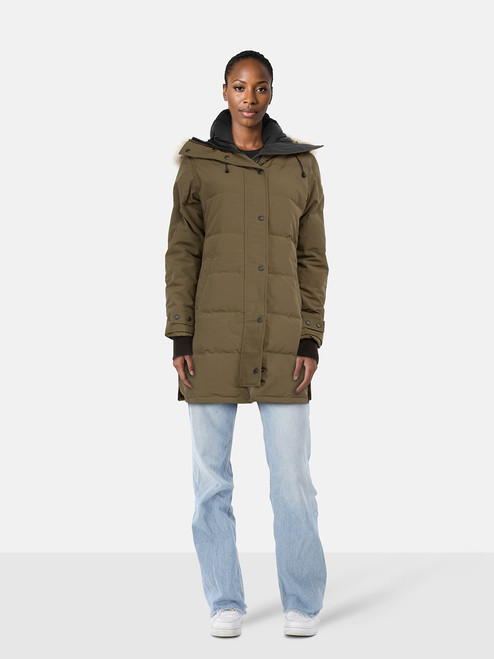 Canada Goose Khaki Coyote Fur Parka Coat